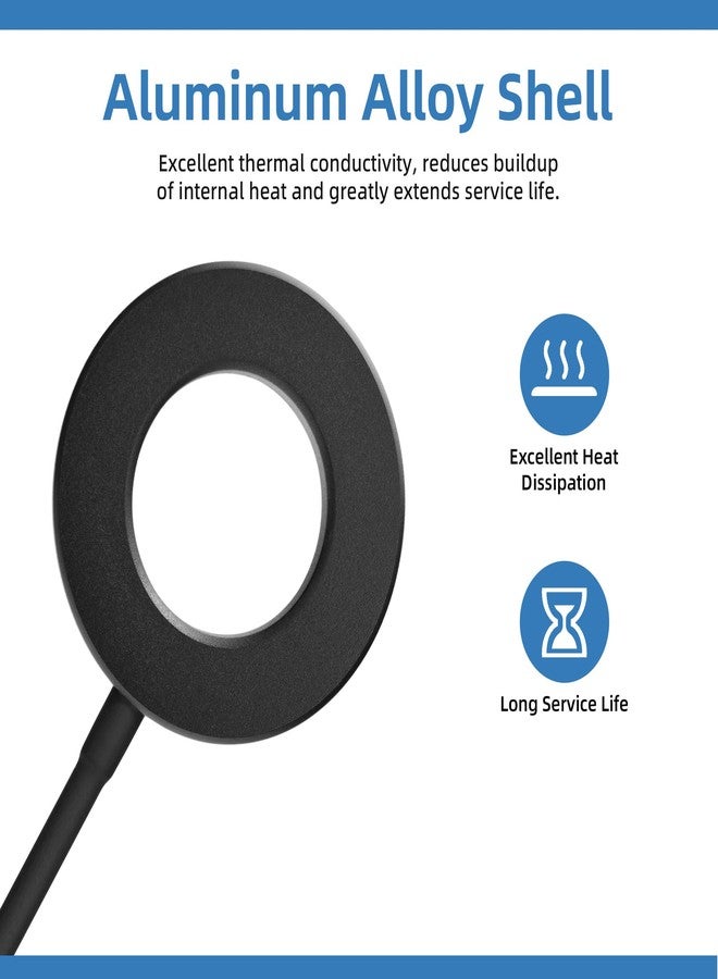 داتو مصباح حوض السمك DaToo بمشبك ومؤقت، مصباح صغير يعمل بمنفذ USB، بقوة 8 واط، قابل للتعتيم، كامل الطيف، مناسب لأحواض أسماك البيتا، مؤقت قابل للتعديل، متعدد الألوان، مزود بإضاءة LED (المحول غير مرفق). - Image 4